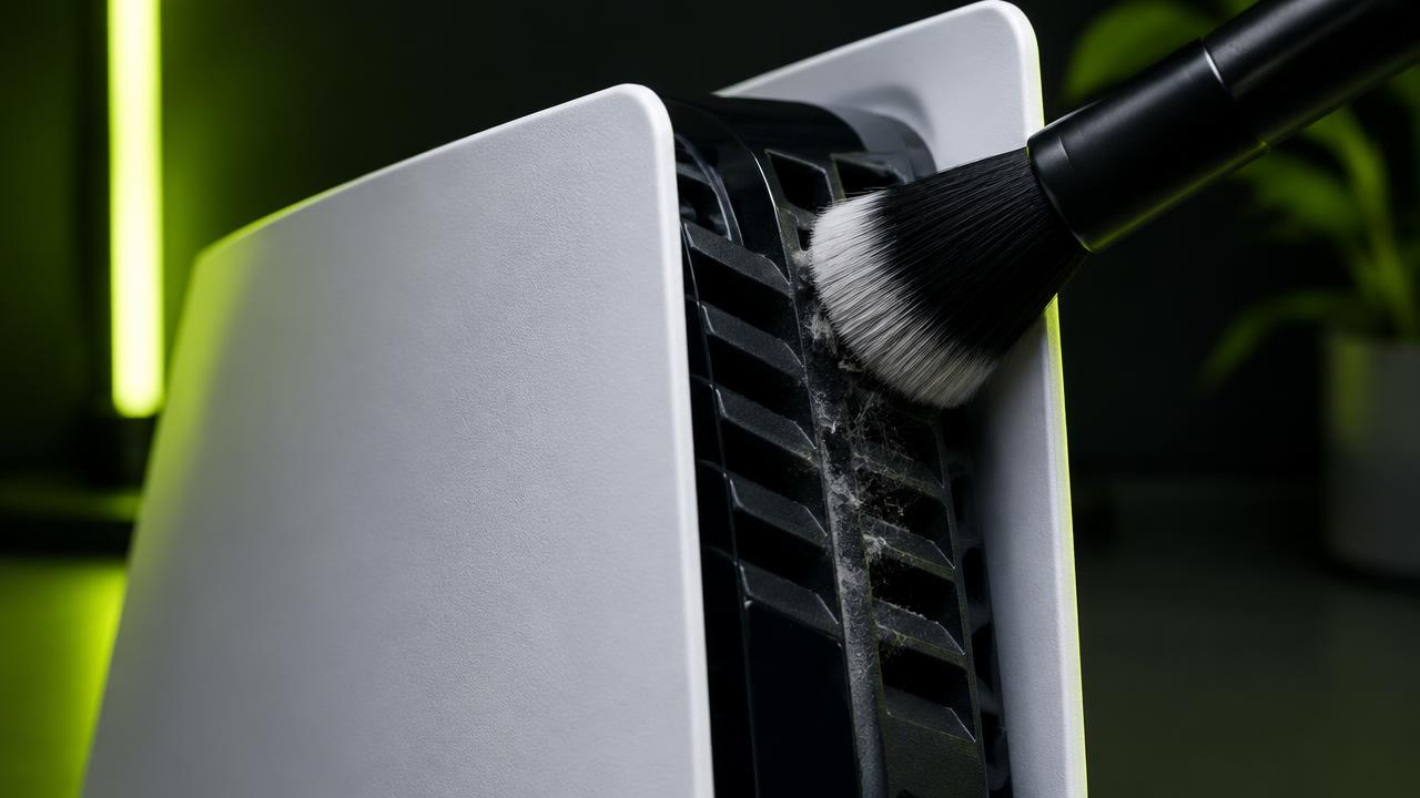Limpeza da ventilação do console